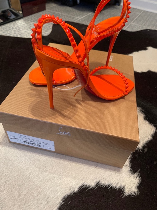 Christian Louboutin Shoes - Orange So Me Louboutin heeled sandals